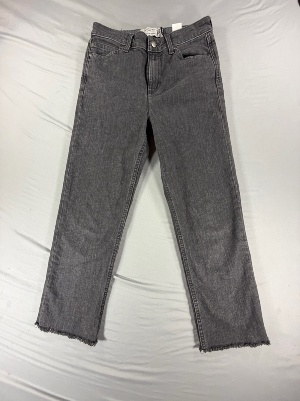 Smith Rogue Western Stuff Straight Jeans Gray Denim Women Distressed bottoms